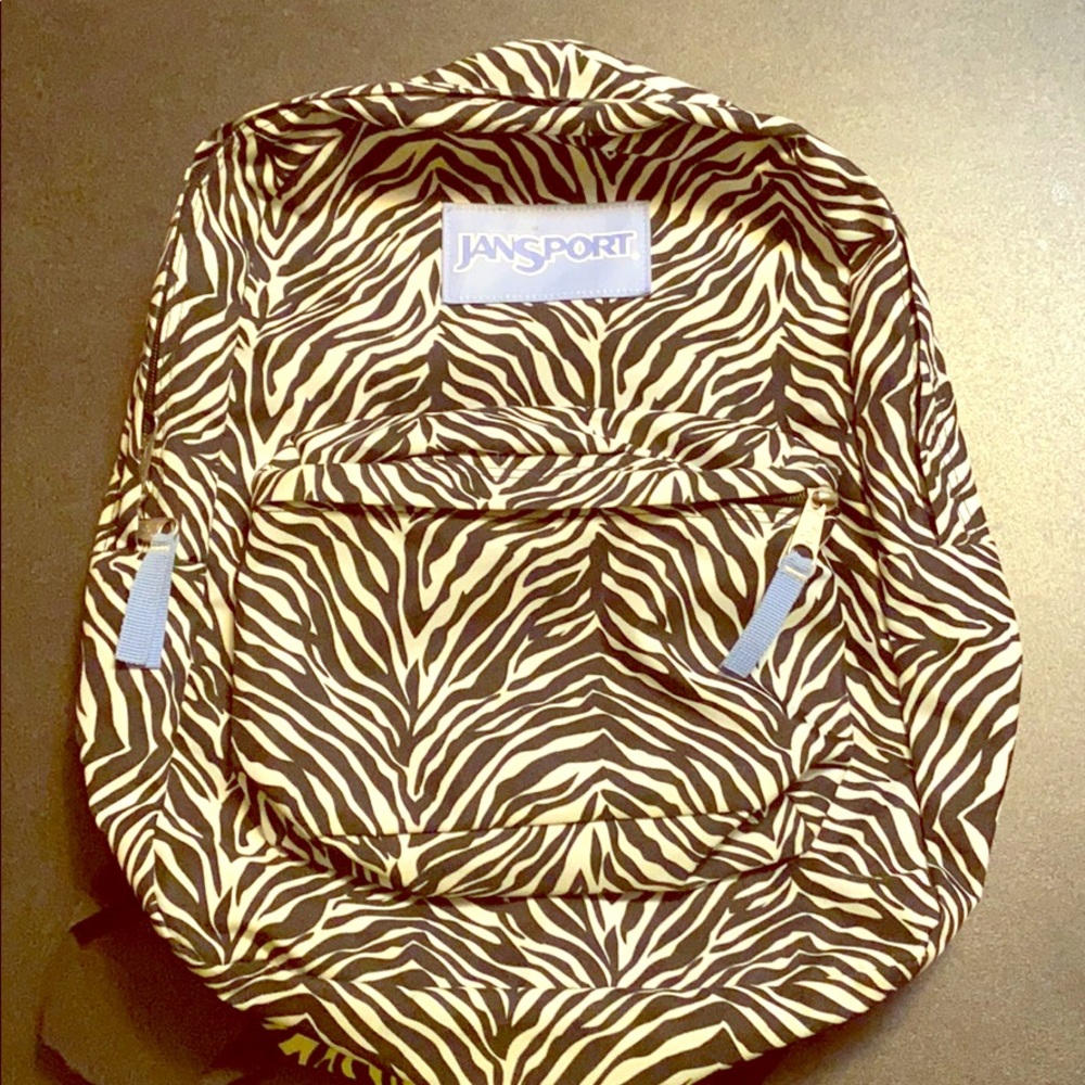 Jansport zebra print backpack